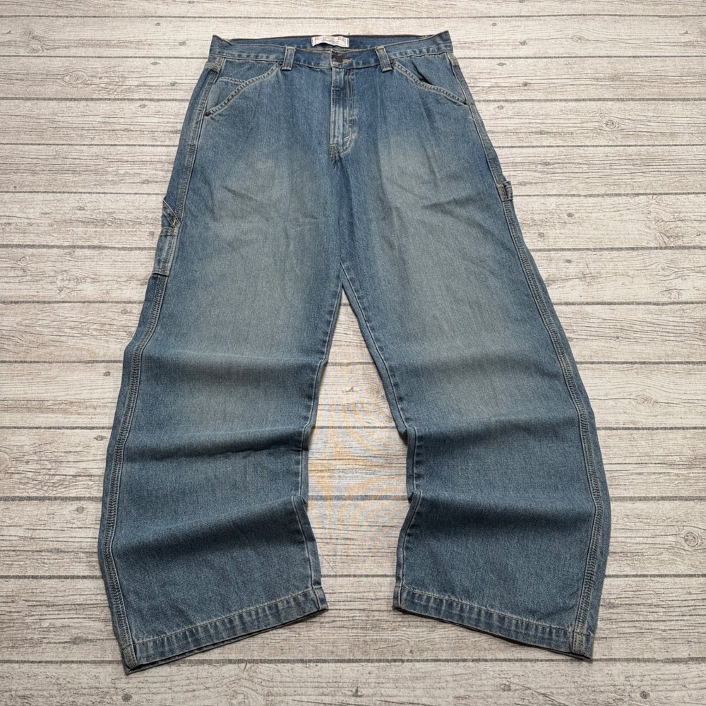 Levi's Carpenter Jeans Men's 34x30 Blue Signature Denim Wide Leg Relaxed Cotton